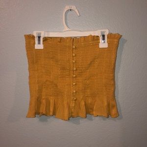 Yellow tube top